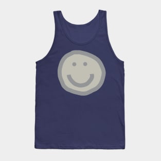 Lead Crystal Round Happy Face with Smile Tank Top